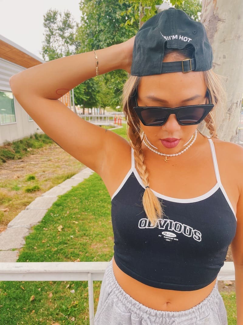 美式字母百搭BRA TOP