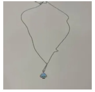 [S] KATE SPADE O0RU3073 EVERYDAY SPADE ENAMEL MINI PENDANT NECKLACE,CELESTE BLUE, 196021346866 (SKS783)