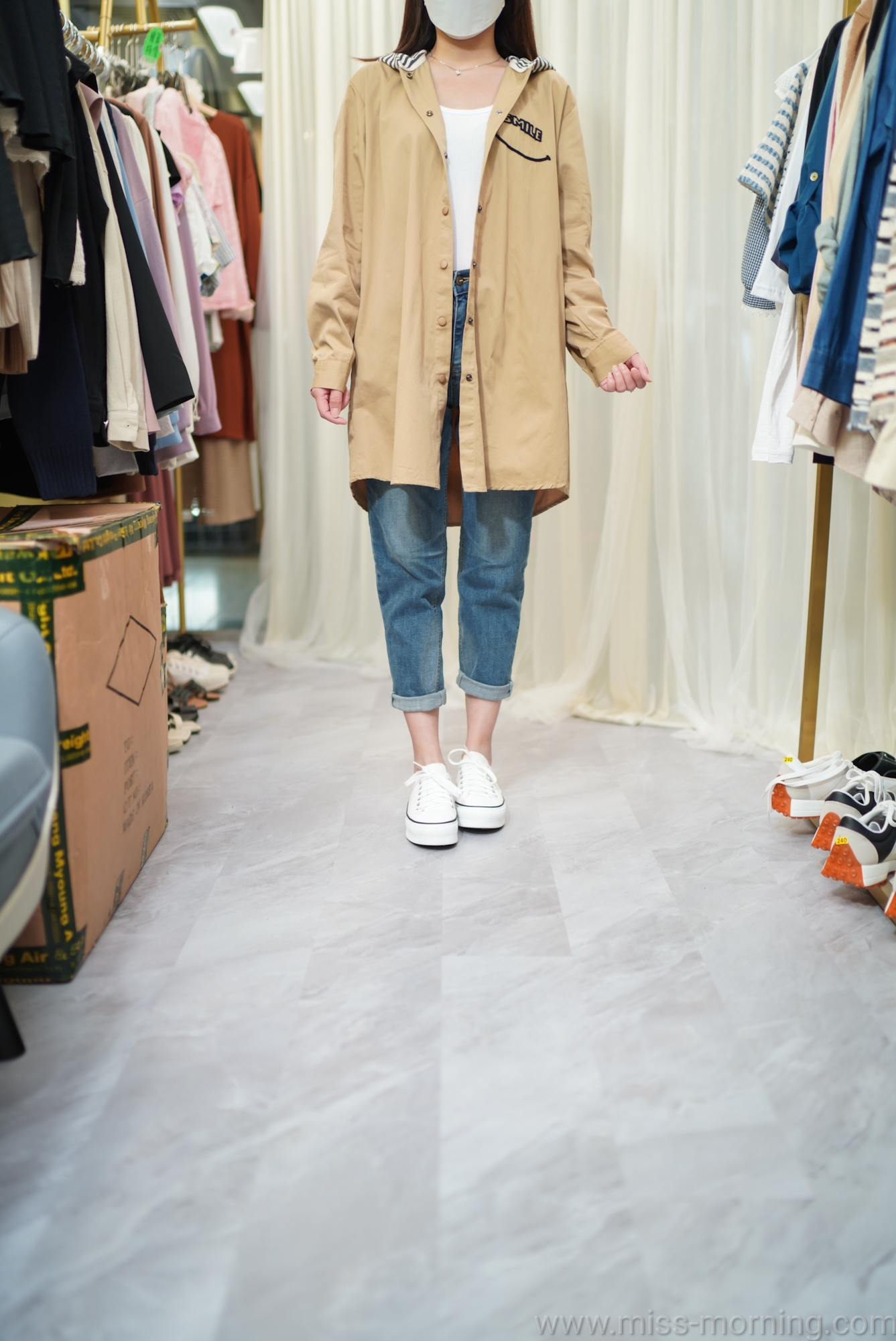 中長款薄外套(13399)