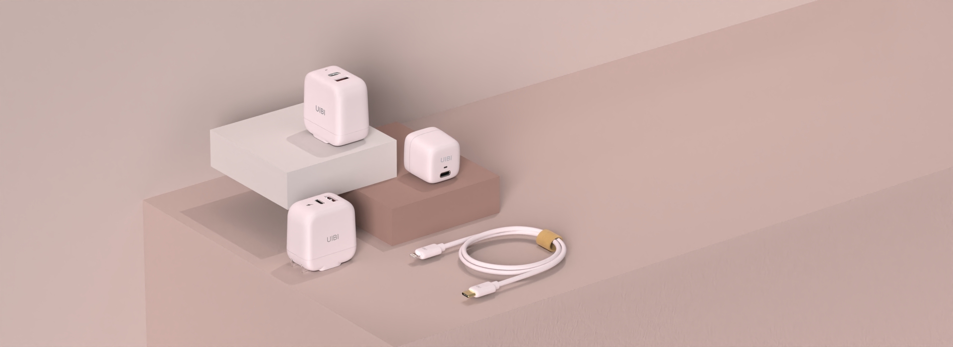 UIBI 全系列快充 粉色