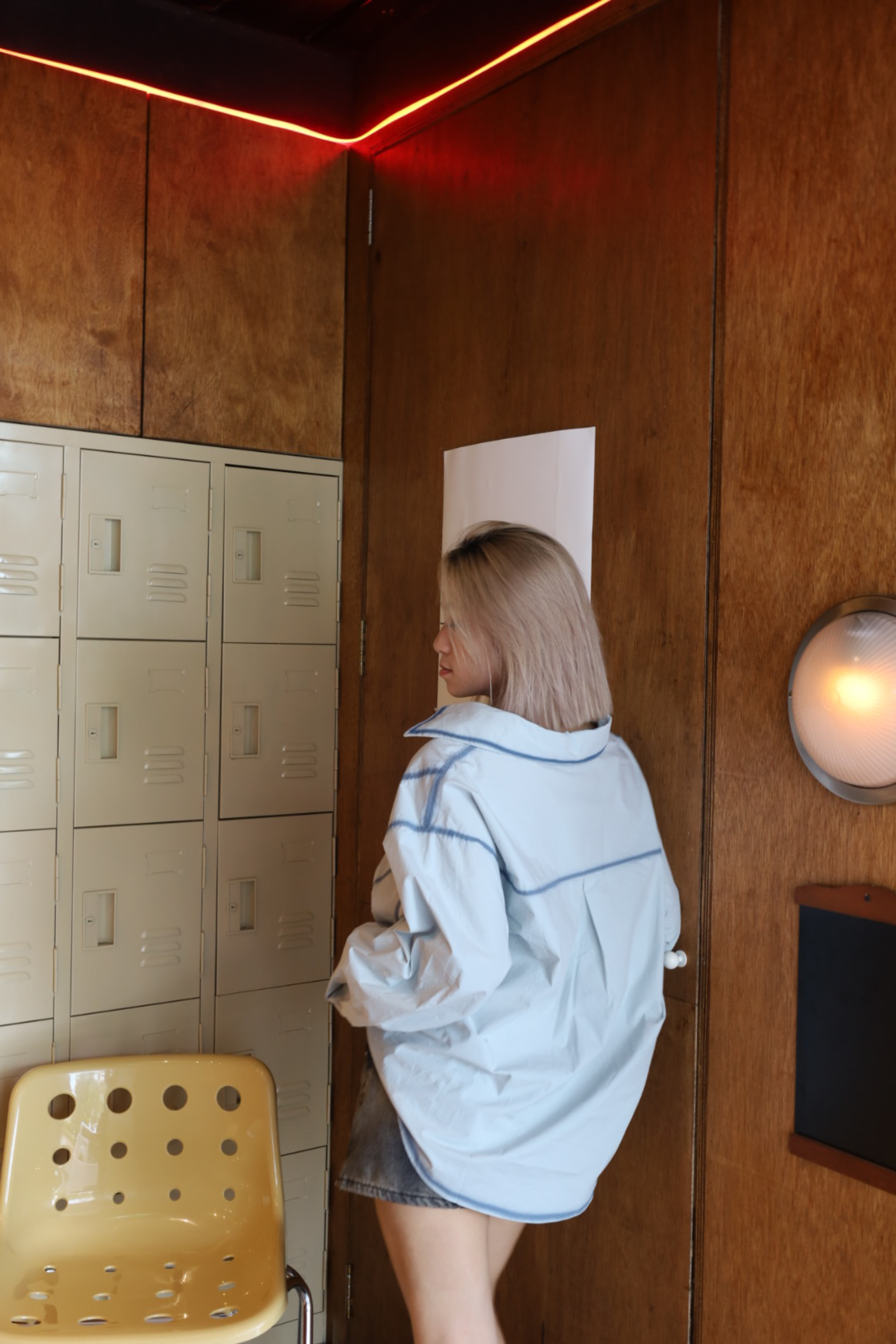 噴漆Oversized襯衫