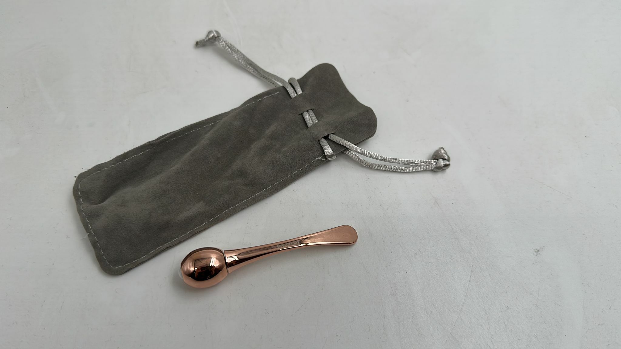 WSBC0013 韓國SECRET KEY 二合一導入器 臉部按摩棒 合金 眼部眼霜導入棒 贈收納布套（玫瑰金） (現貨)