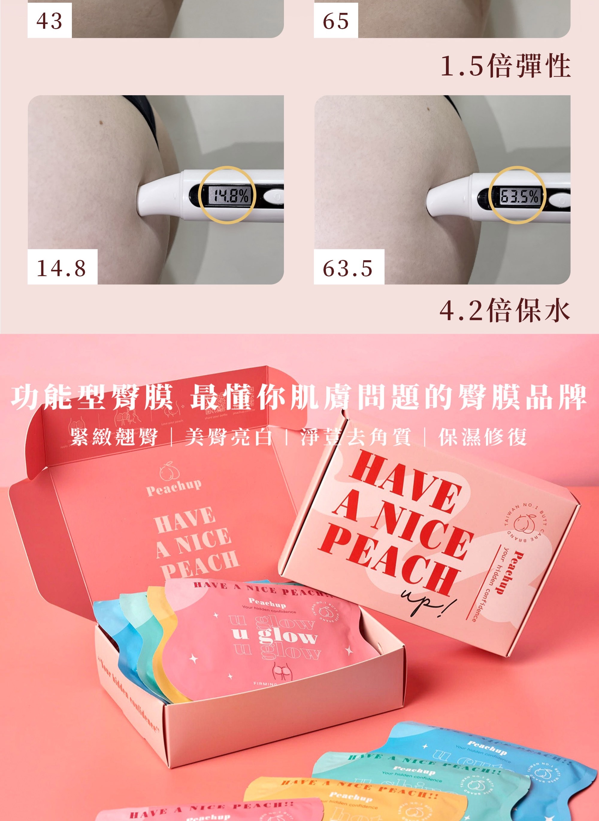 Peachup,臀膜,屁股長痘痘,私密處保養,屁股暗沈
