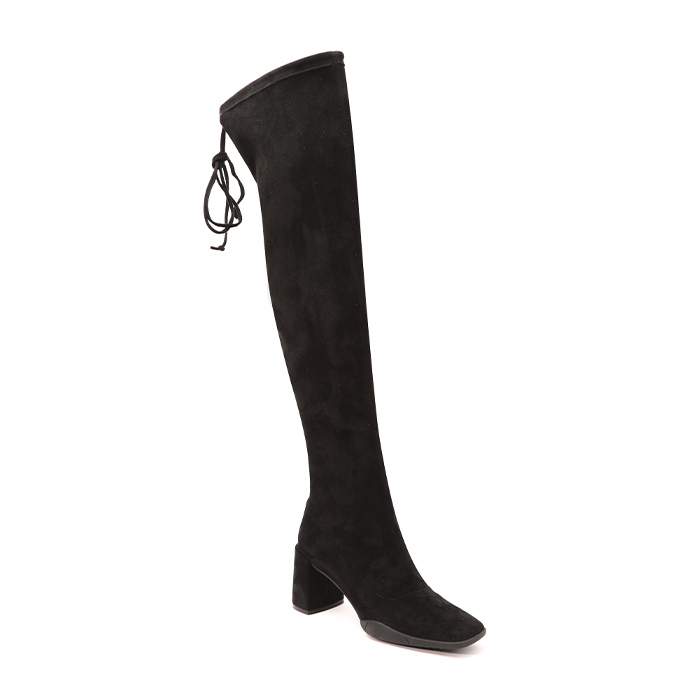 Elastic Thigh-High  Boots