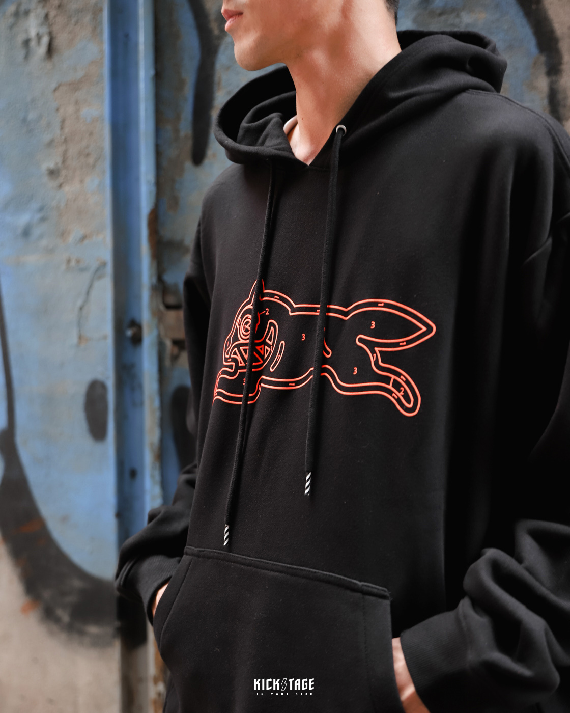 **特價商品售出不退換**BBC ICE CREAM STANDARD HOODIE 黑 黃 珊瑚橘 飛狗 填色遊戲【431-6304】