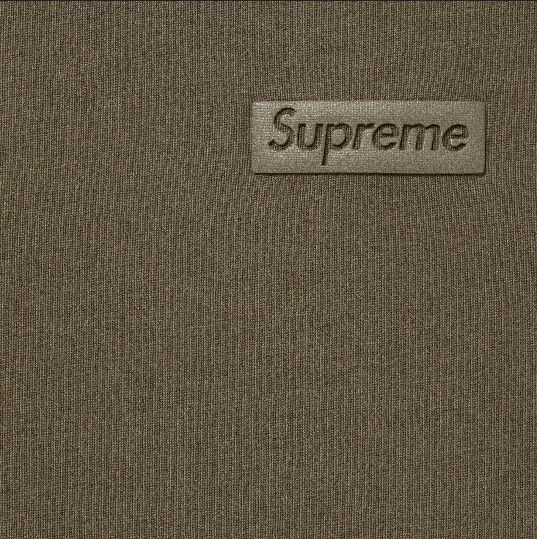 [現貨] Supreme FW23 HIGH DENSITY SMALL BOX S/S TOP 'OLIVE'