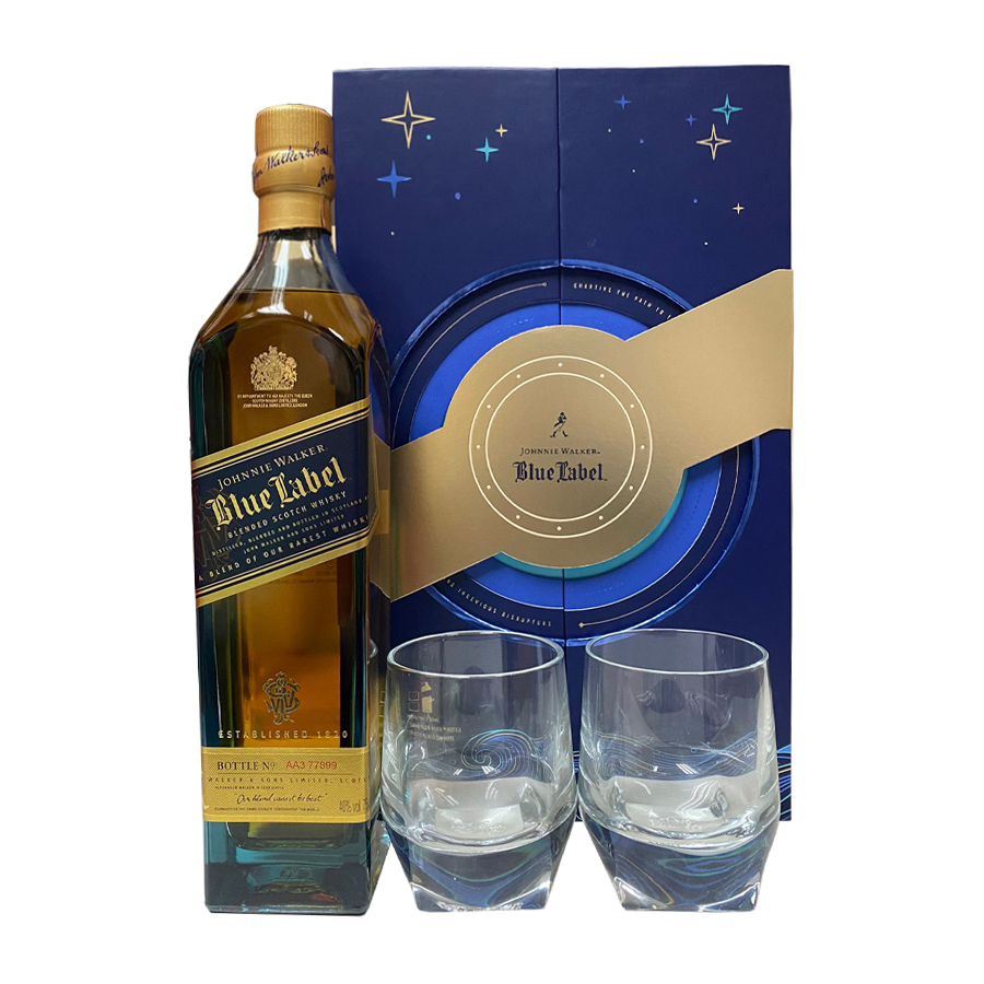 Johnnie Walker Blue Label (with 2 glasses) MAF Limited