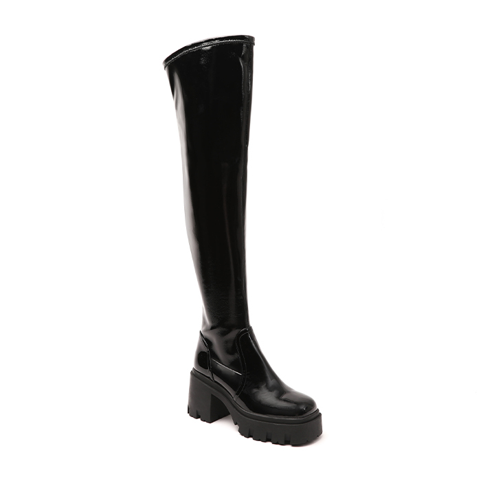 Patent Thigh-High Boots
