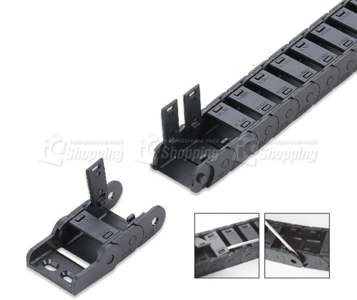 15x40半封閉內開R48尼龍拖鏈,展開範例