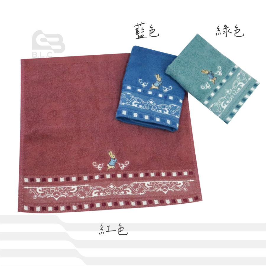 彼得兔蕾絲緹花精繡方巾1653