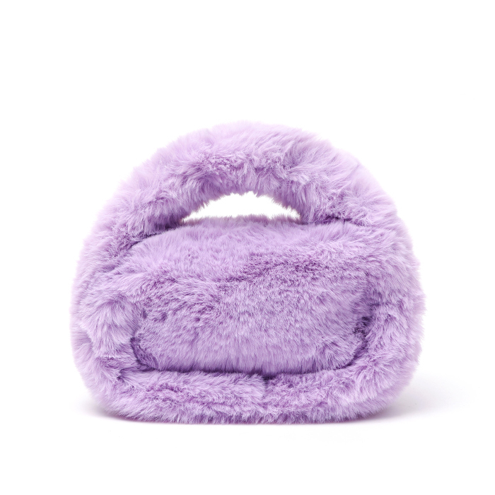 Snowy Faux Fur Handbag