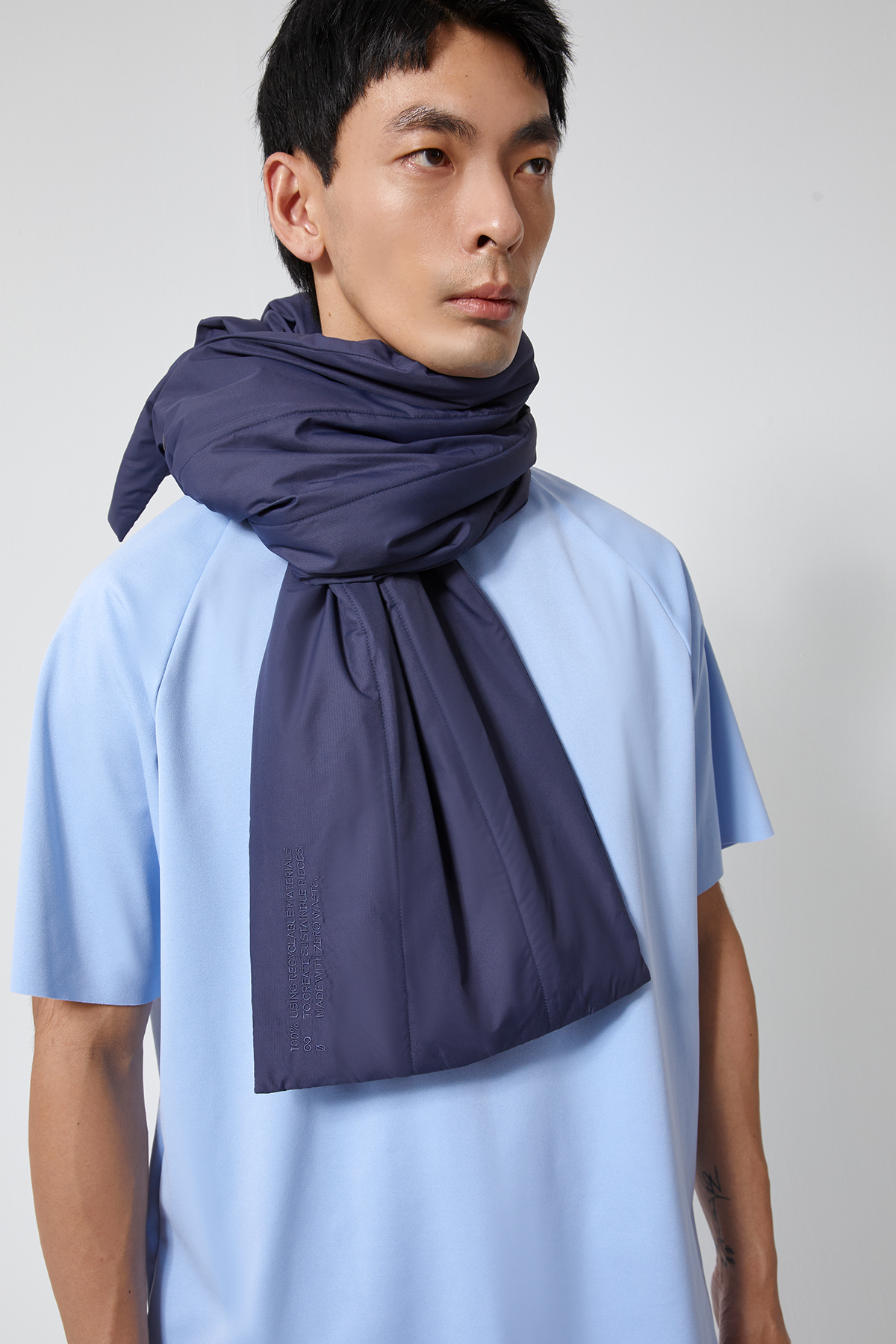 AERO 控溫鋪棉圍巾（靛藍）