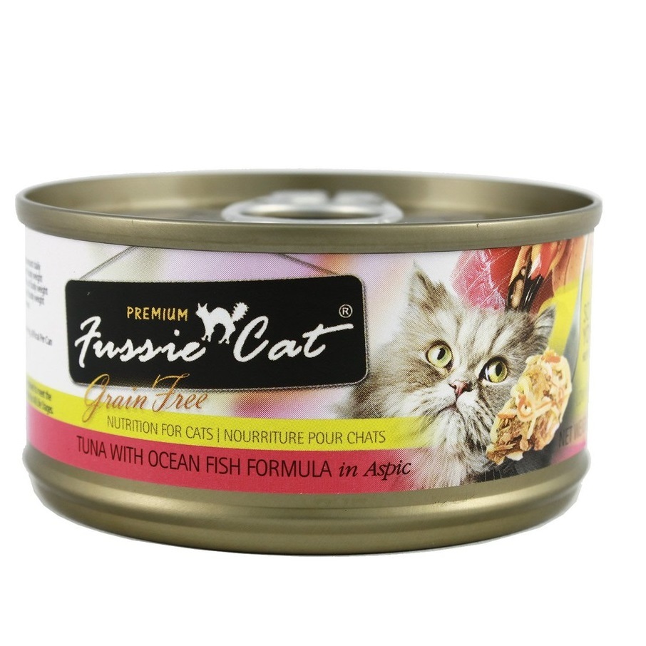 Fussie Cat Premium Wet Food Series Tuna with Ocean Fish In Aspic 80g