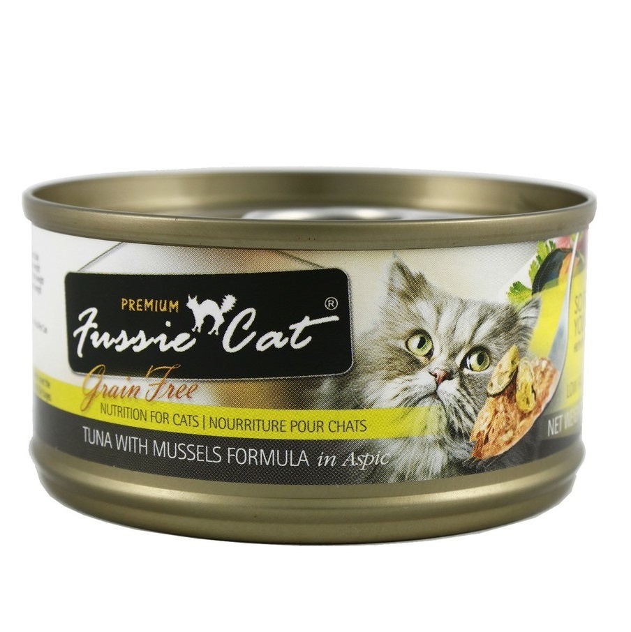 Fussie Cat Premium Wet Food Series - Tuna with Mussels In Aspic 80g
