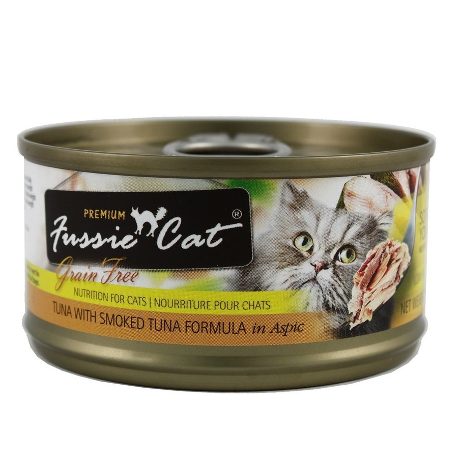 Fussie Cat Premium Wet Food Series - Tuna with Smoked Tuna In Aspic 80g