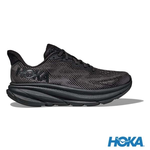 代購 HOKA Clifton 9 慢跑鞋回彈緩震黑色 男款 HO1127895BBLC