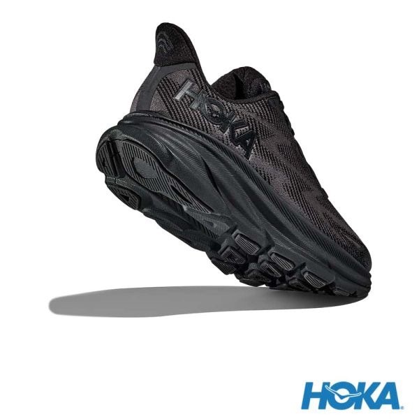 代購 HOKA Clifton 9 慢跑鞋回彈緩震黑色 女款 HO1127896BBLC