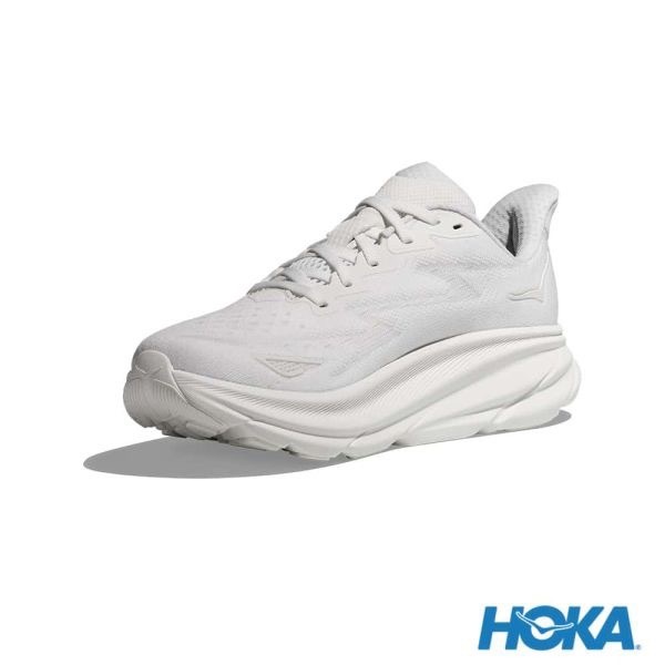 代購 HOKA Clifton 9 慢跑鞋回彈緩震白色 HO1127895WWH