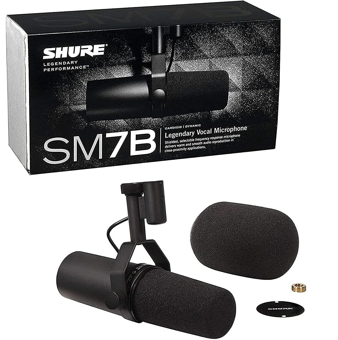 shure sm7b（本物！）（未使用、超美品） J】Shure SM7B の最初期の粗悪な偽物 使用は可能です。本物と偽って