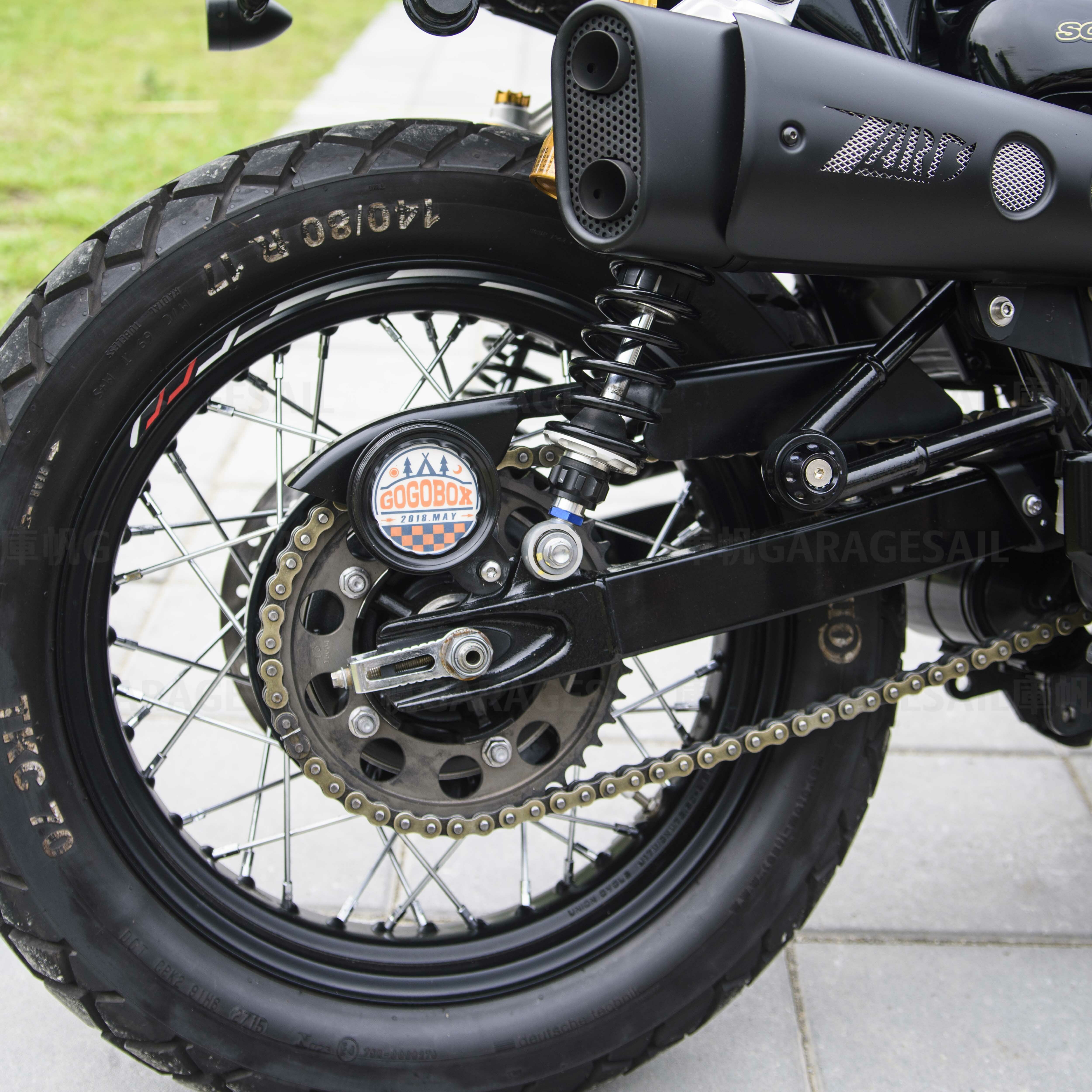 金屬 復古 稅牌 A款 黑