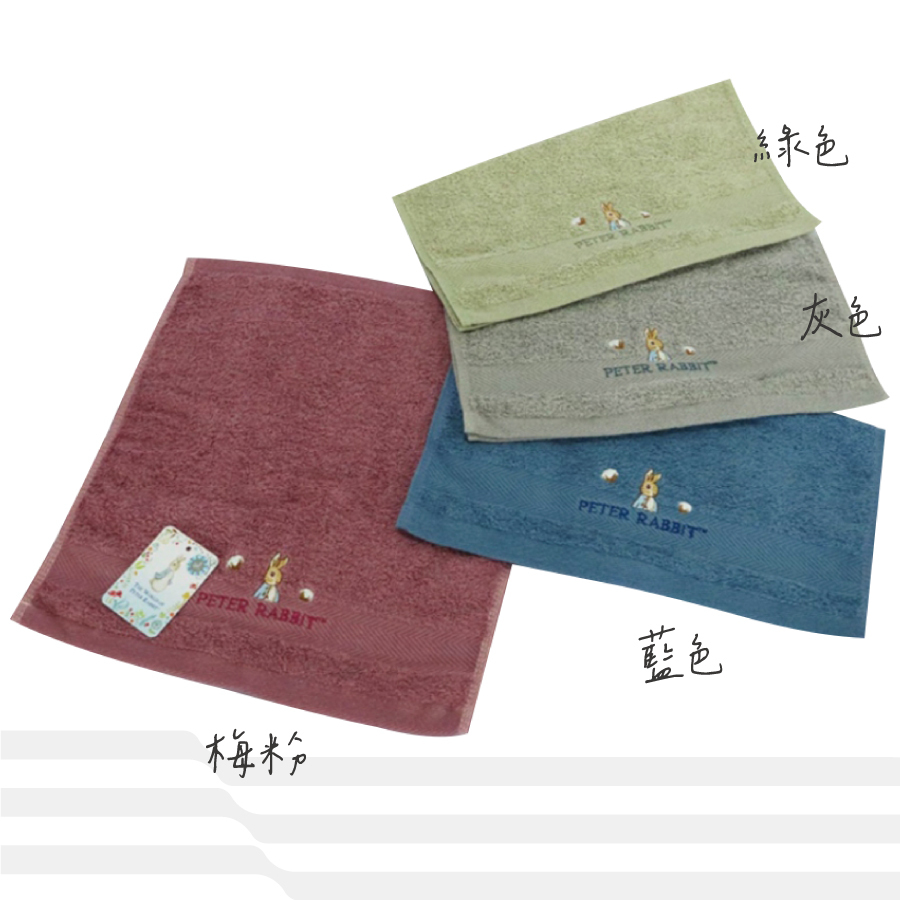 彼得兔精繡素方巾1651