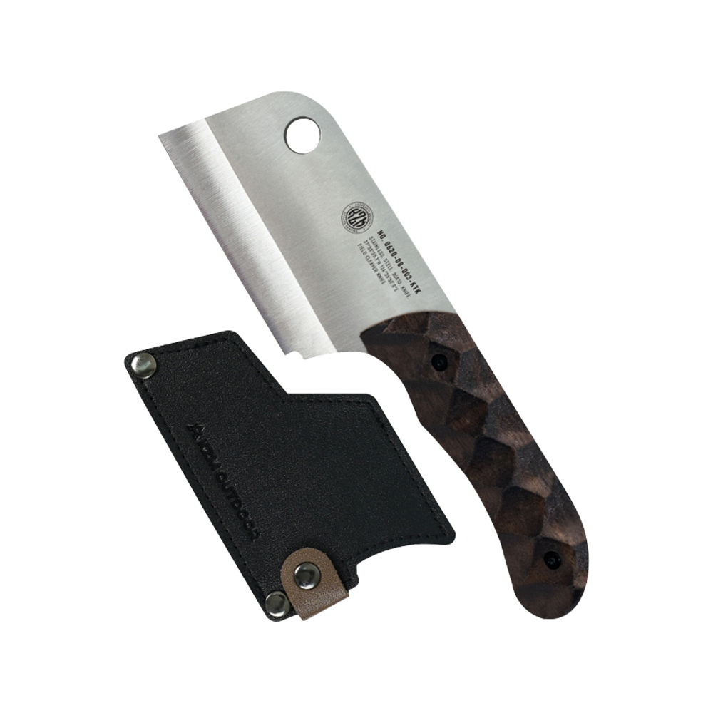 KZM 工業風木柄料理刀