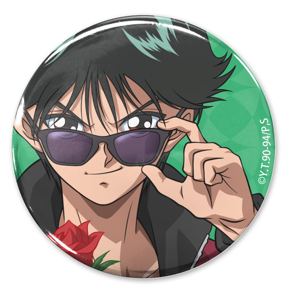 Cospa 0324 幽☆遊☆白書 描き下ろし 浦飯幽助 缶ﾊﾞｯｼﾞ 花束Ver. 襟章