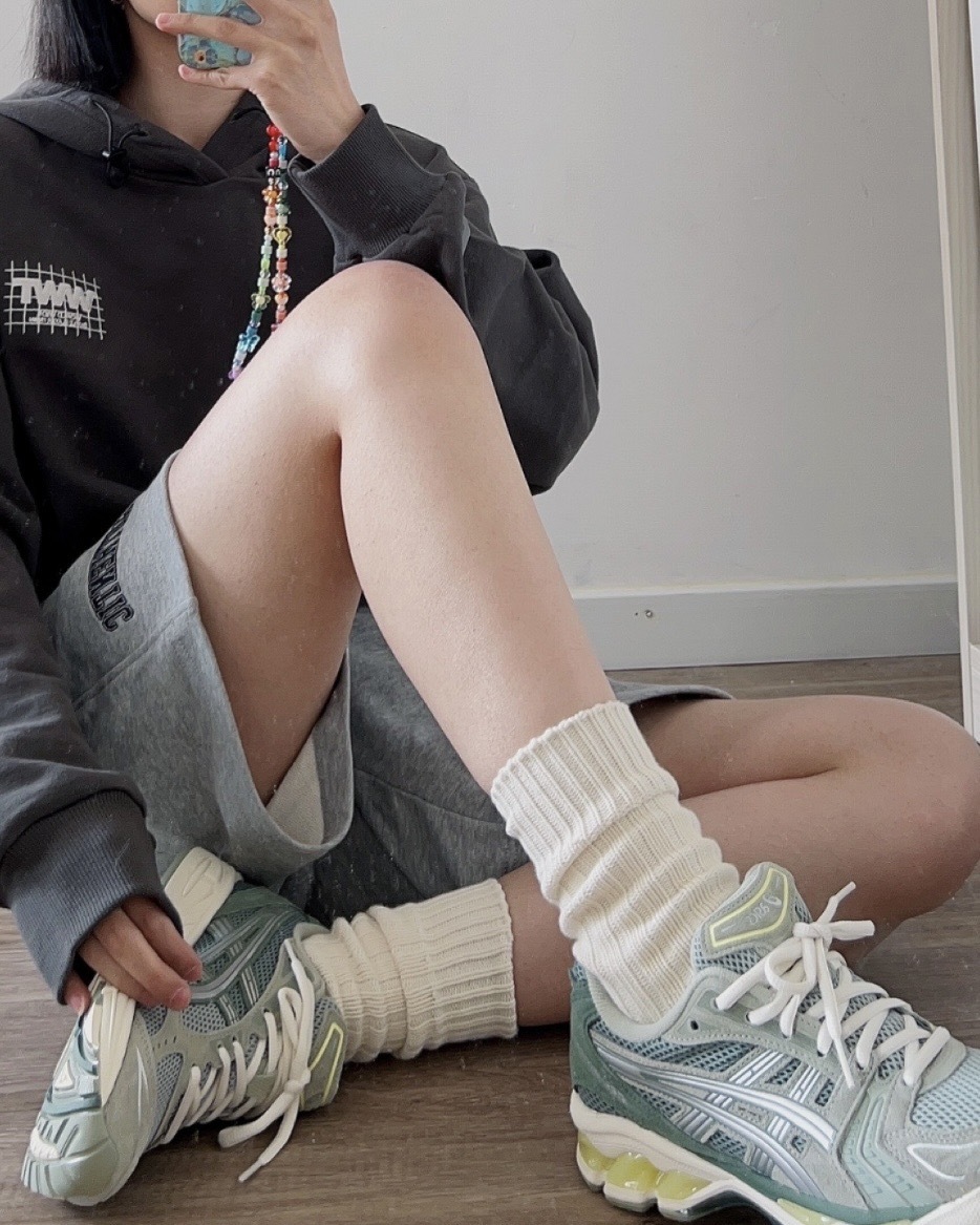 代購 ASICS GEL-KAYANO14 灰綠 復古慢跑鞋 休閒鞋 1201A161-301