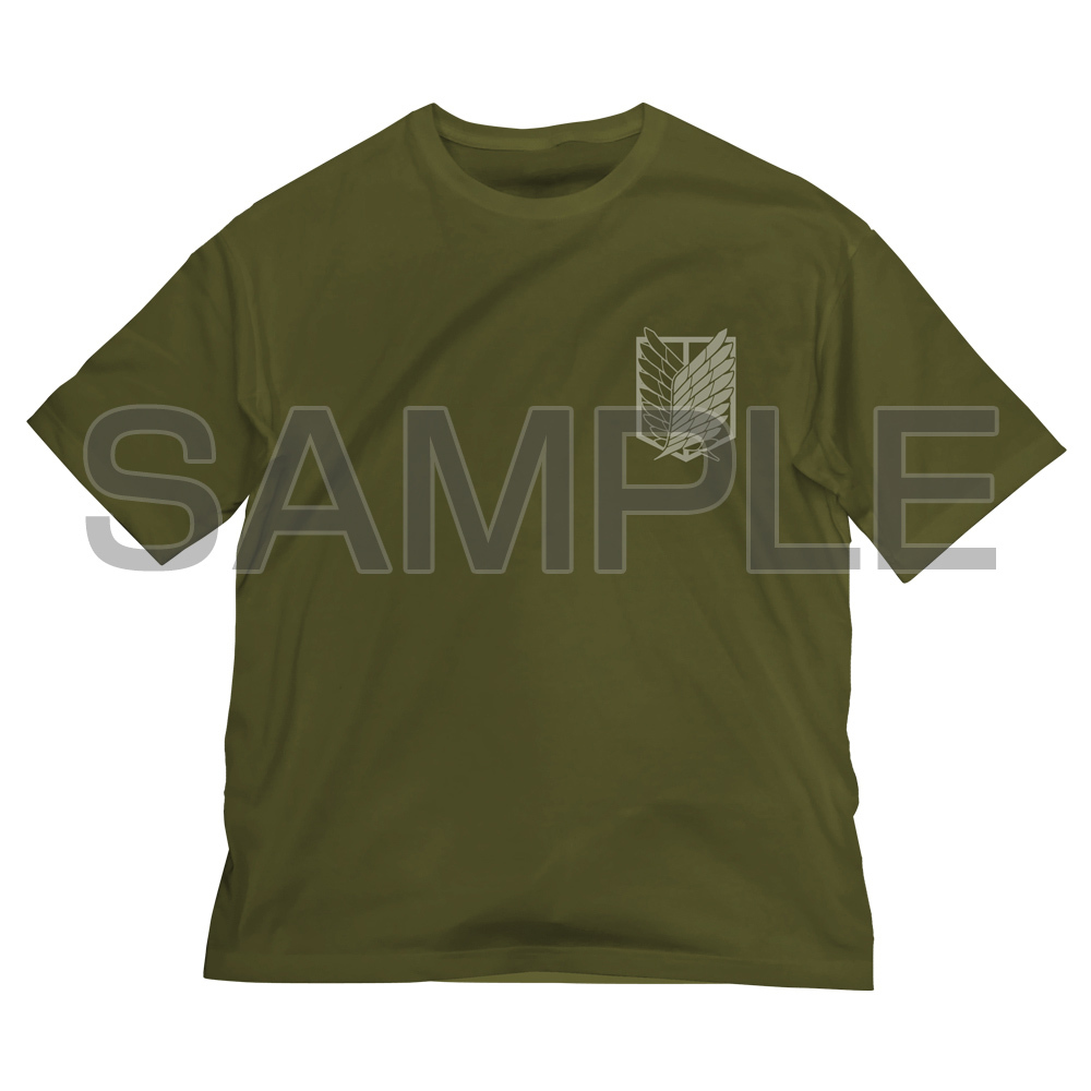 Cospa 0729 進撃の巨人 調査兵団 ﾋﾞｯｸﾞｼﾙｴｯﾄTｼｬﾂ/MOSS