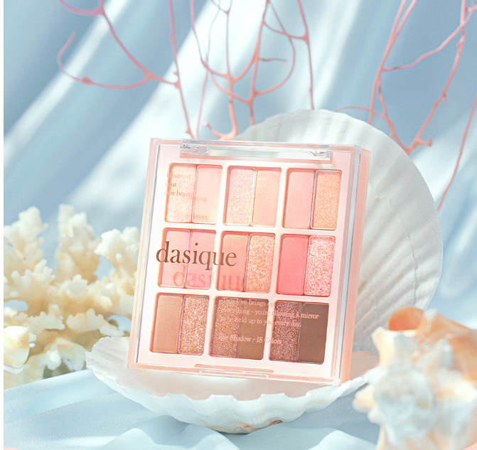 DASIQUE  Shadow Palette #23 Summer Coral🐚✨🌊極美夏日閃亮珊瑚眼影盤EXP DATE: 2026.07)