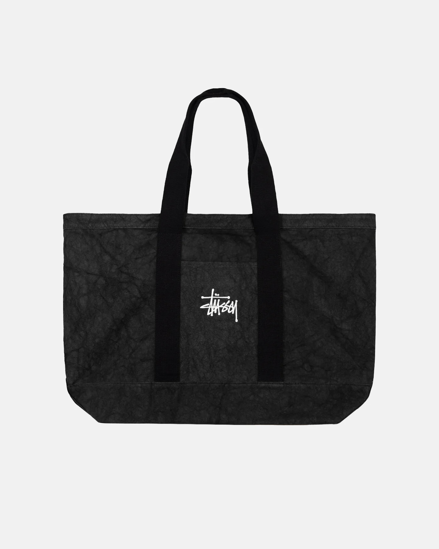 Stussy Canvas Extra Large Tote Bag - Black
