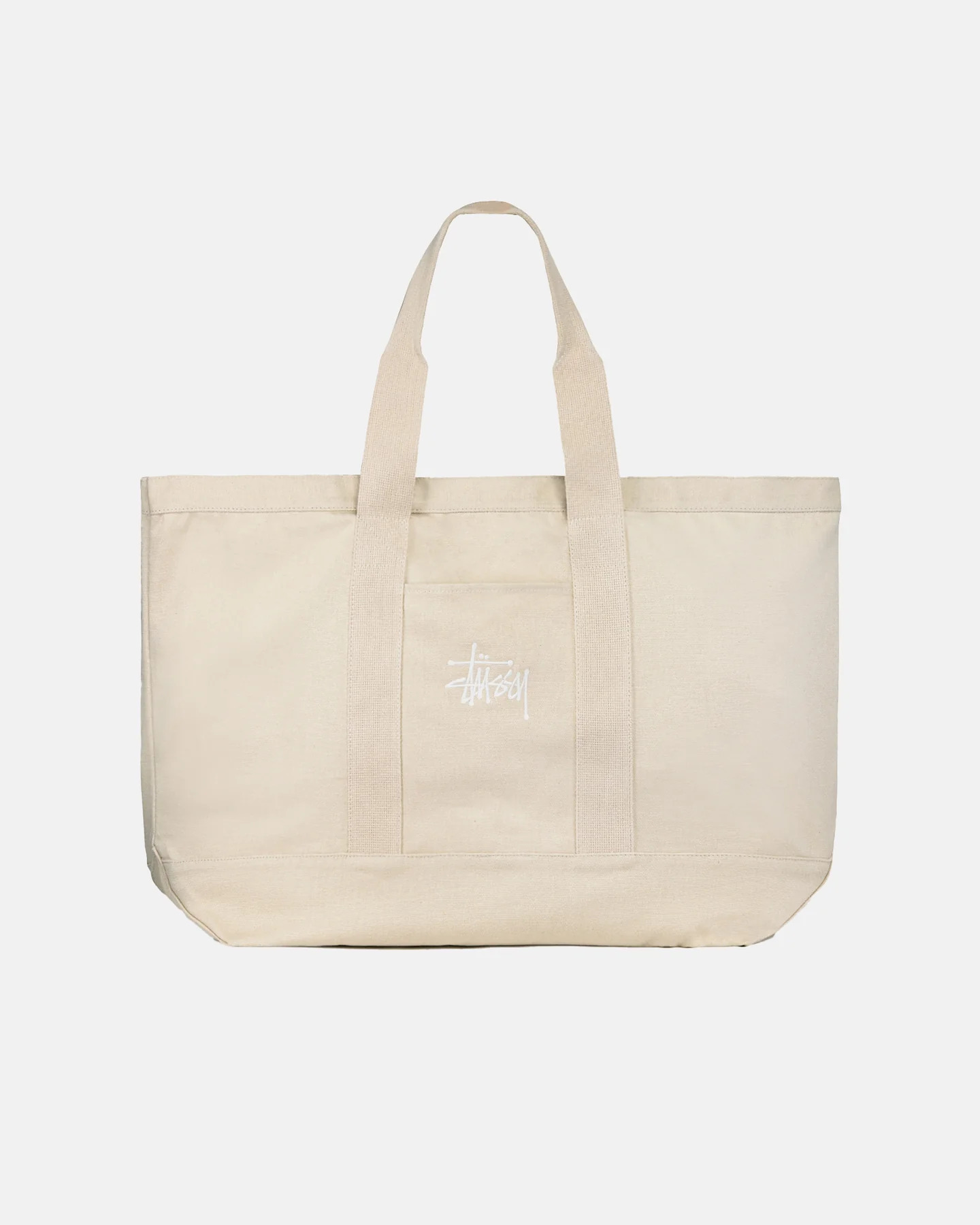 Stussy Canvas Extra Large Tote Bag - Natural