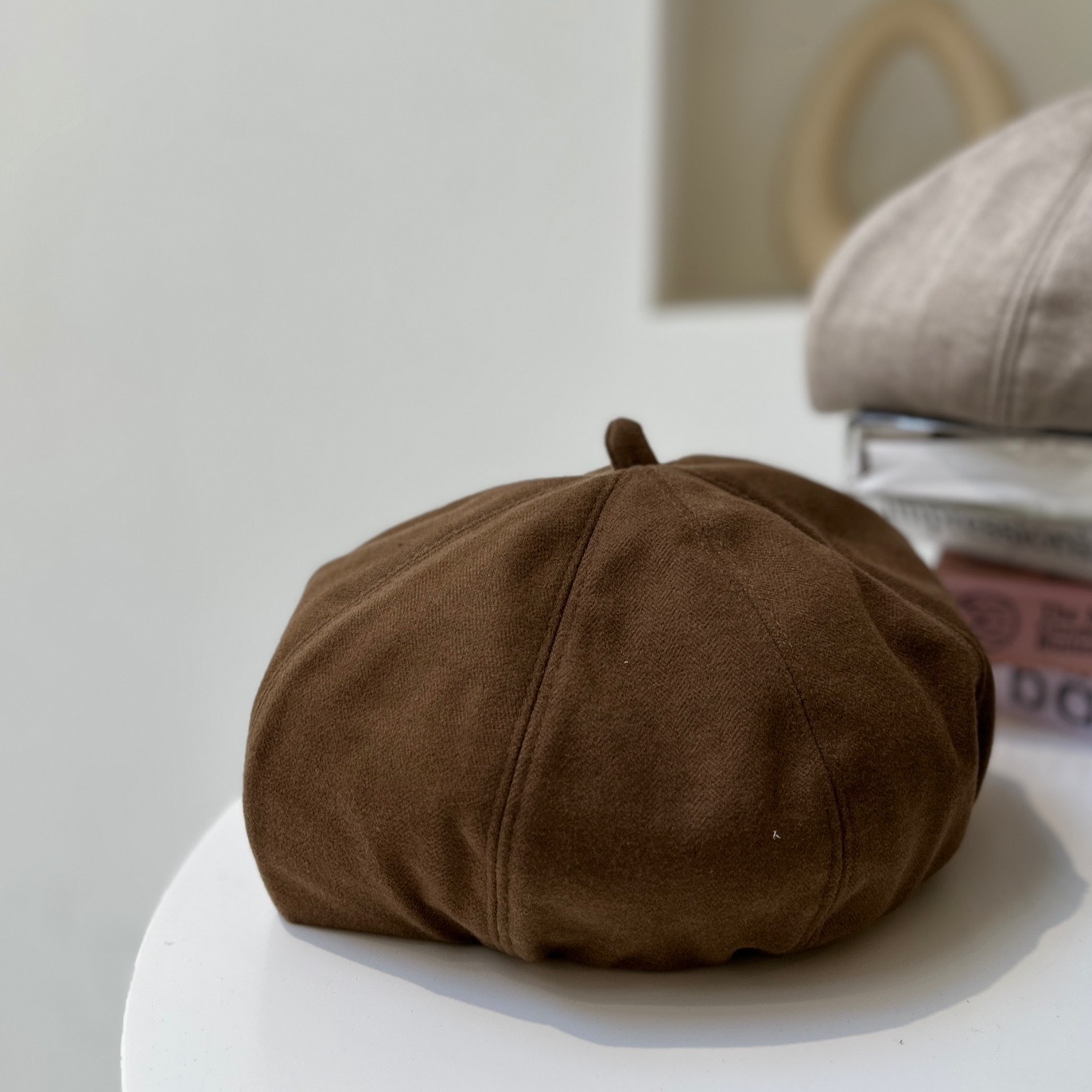 鐵標人字紋畫家帽/三色