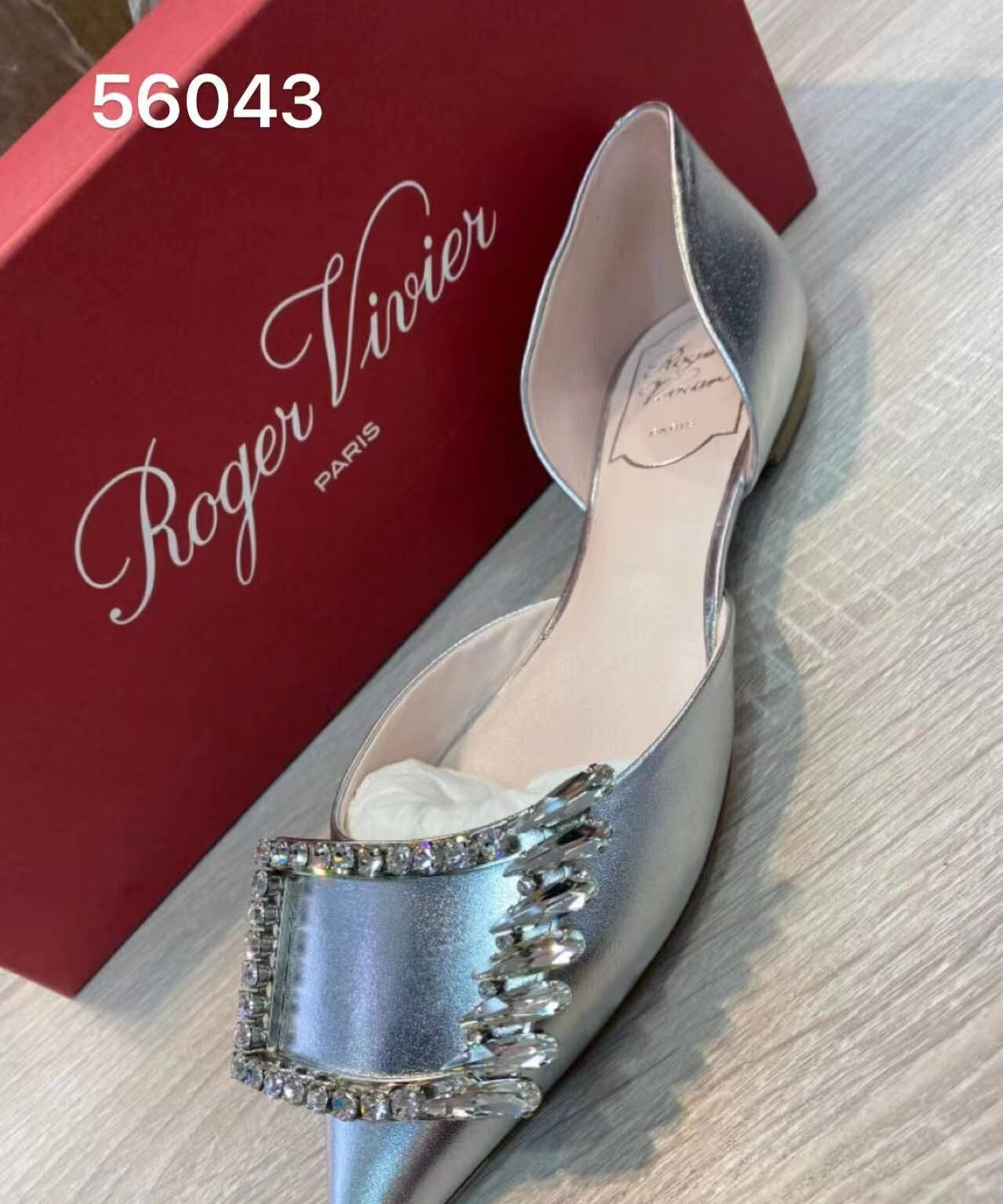 Roger Vivier 銀色平底鞋 -M