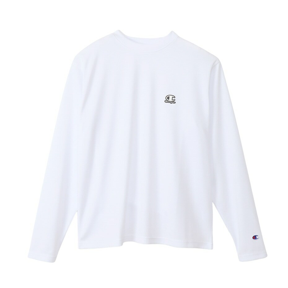 男款-SPORTS 簡約素色快乾長袖TEE-白色（C3-YS405-010）