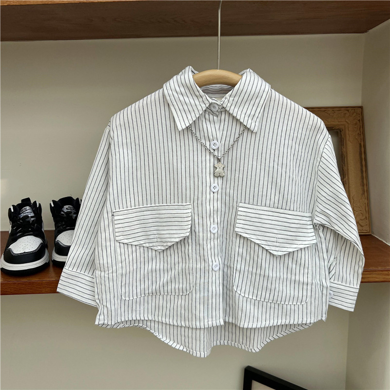 O37WE_A9_C: 韓風白色直間恤衫(pre-order)