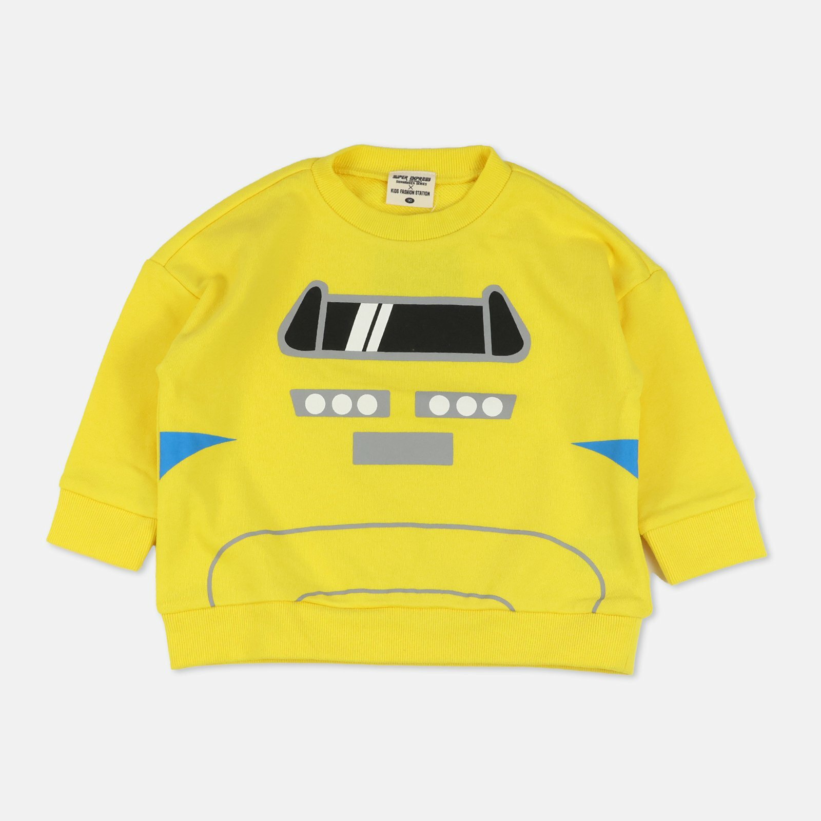 Chil2 新幹線長袖珠地衛衣 - Dr Yellow