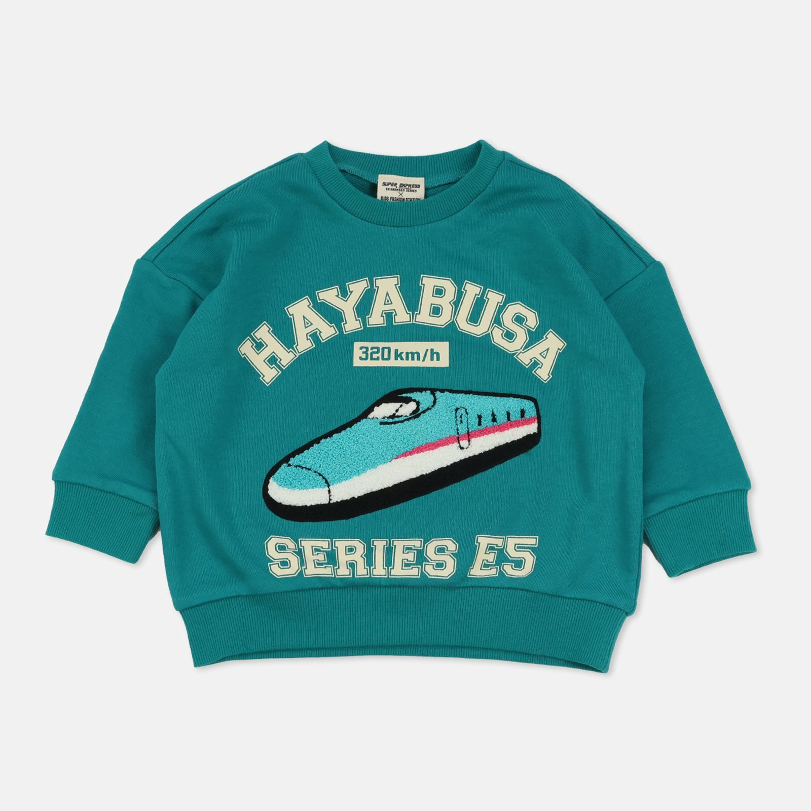 Chil2 新幹線長袖毛絨印花珠地衛衣 - E5