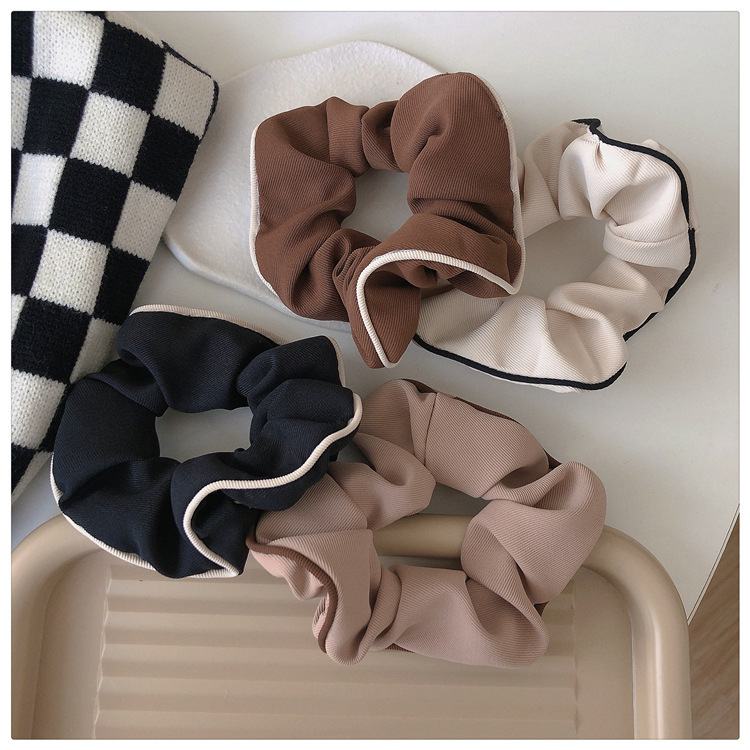 《3004》秋冬大地奶茶色大腸髮圈