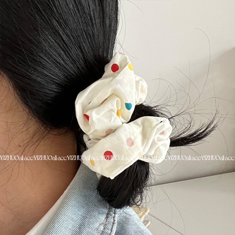 《3005》米底彩色點點大腸髮圈