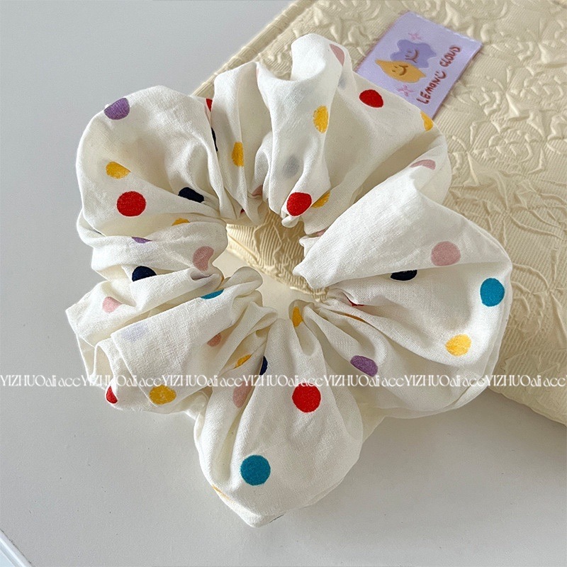 《3005》米底彩色點點大腸髮圈