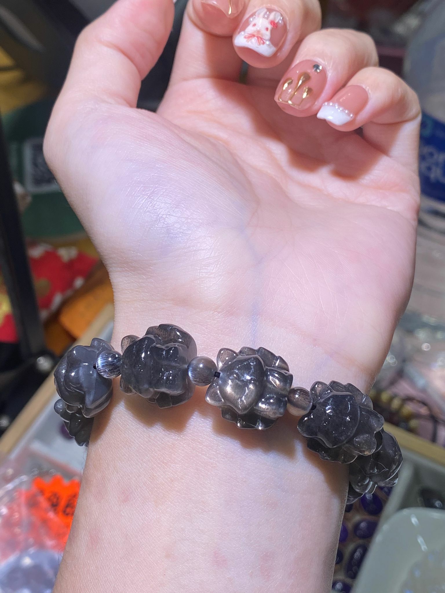 骨幹黑太陽小鳳九尾手串