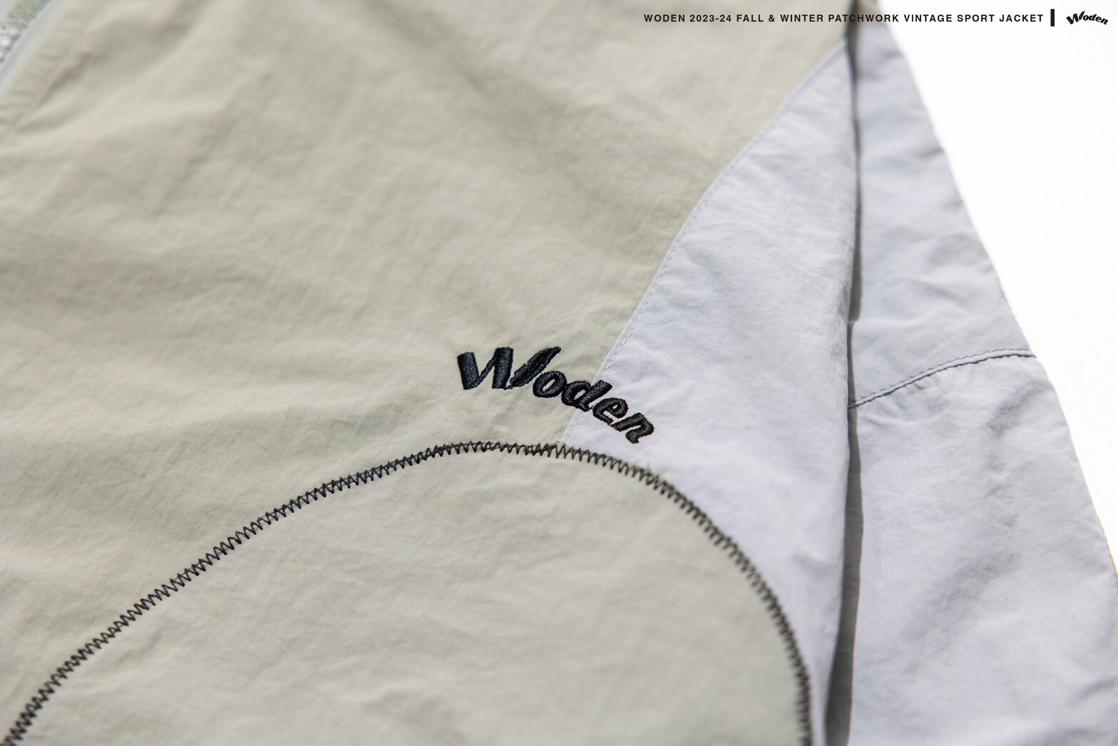 "最後現貨" WODEN 2023-24 Autumn & Winter 001 Patchwork Vintage Sport Jacket 淺綠