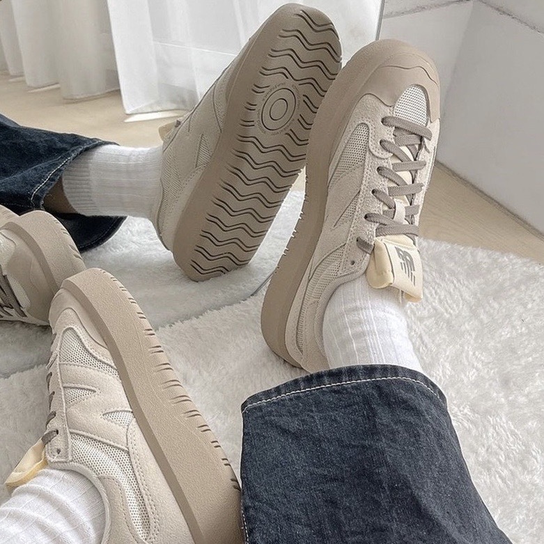 New Balance CT302 奶茶色厚底小白鞋｜復古休閒百搭 CT302WB