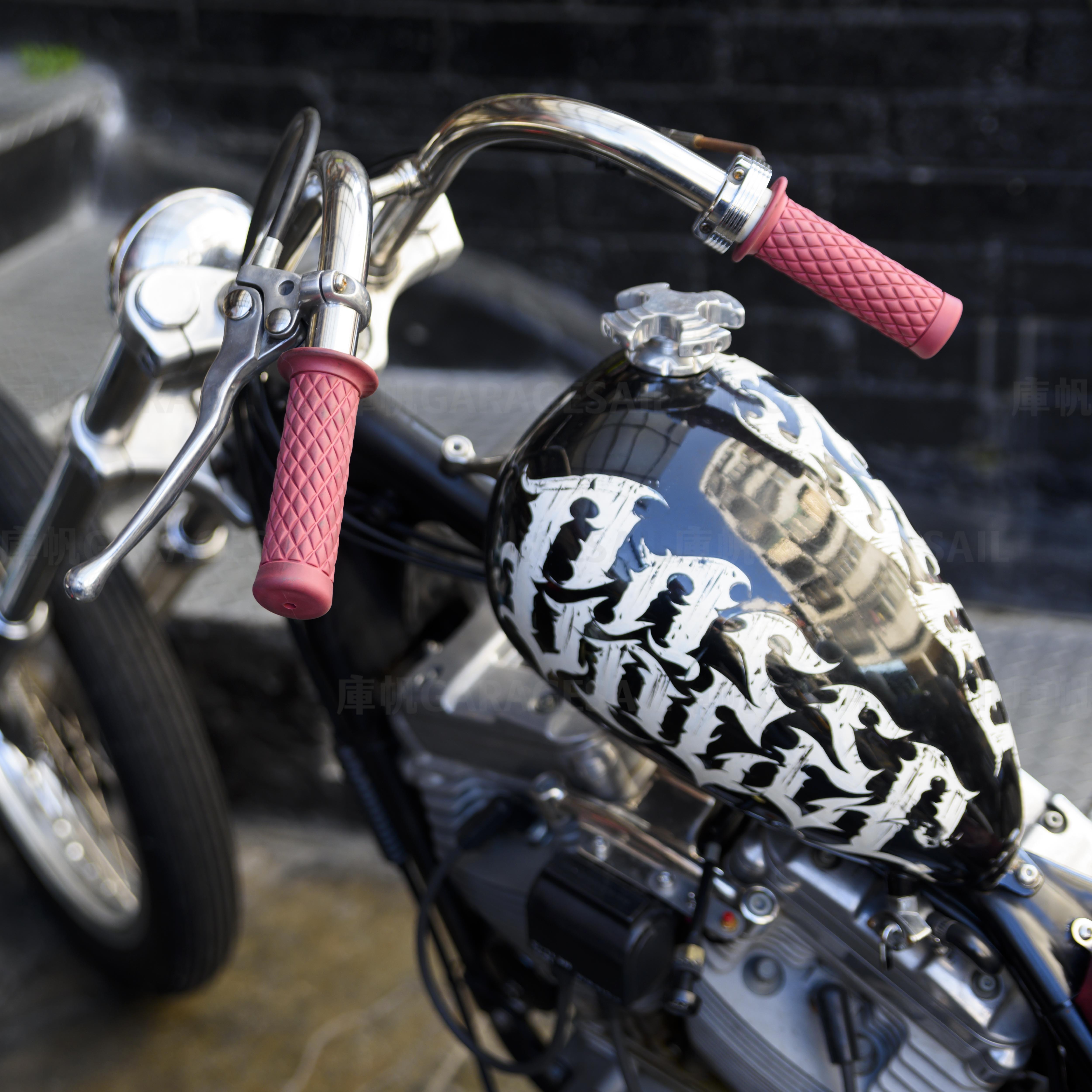 橡膠 握把套 菱格紋 - 酒紅