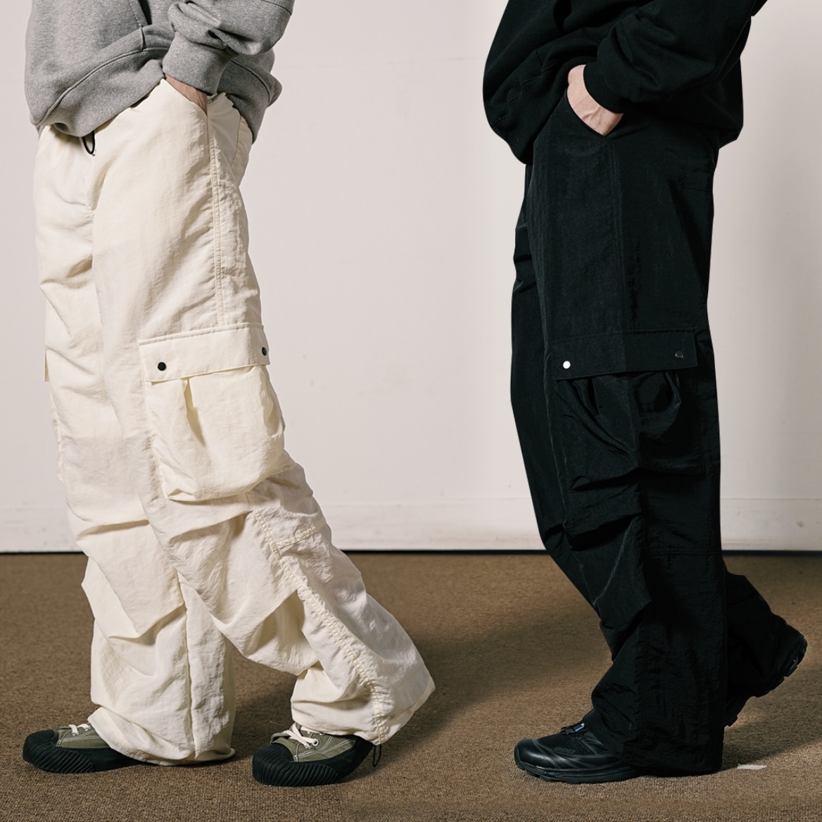 <預購> 韓國WV PROJECT 軍裝感防潑水工裝褲