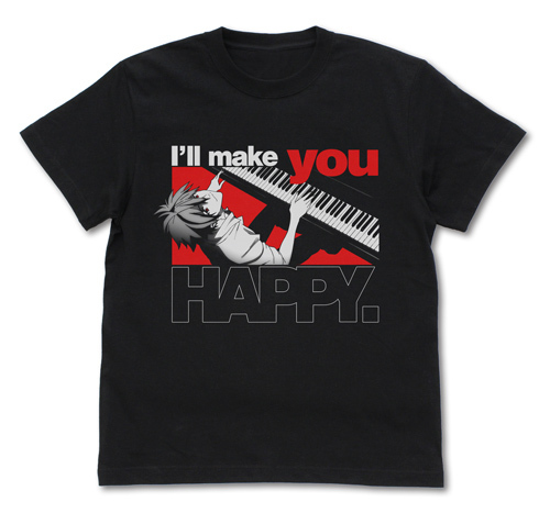 Cospa 0707 EVANGELION 渚ｶｦﾙとﾋﾟｱﾉ Tｼｬﾂ/黑色