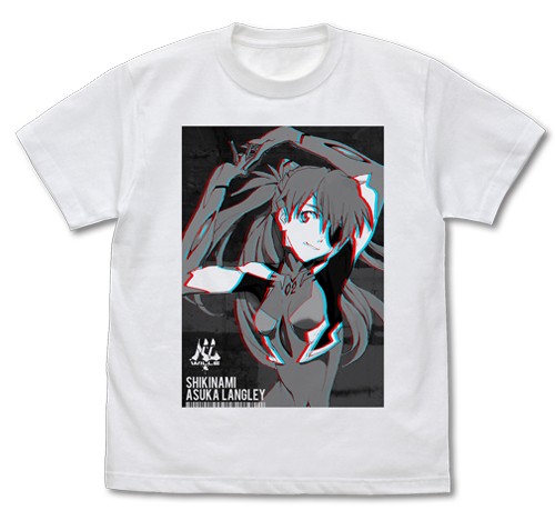 Cospa 0707 EVANGELION 式波･ｱｽｶ･ﾗﾝｸﾞﾚｰ ｸﾞﾗﾌｨｯｸTｼｬﾂ/白色