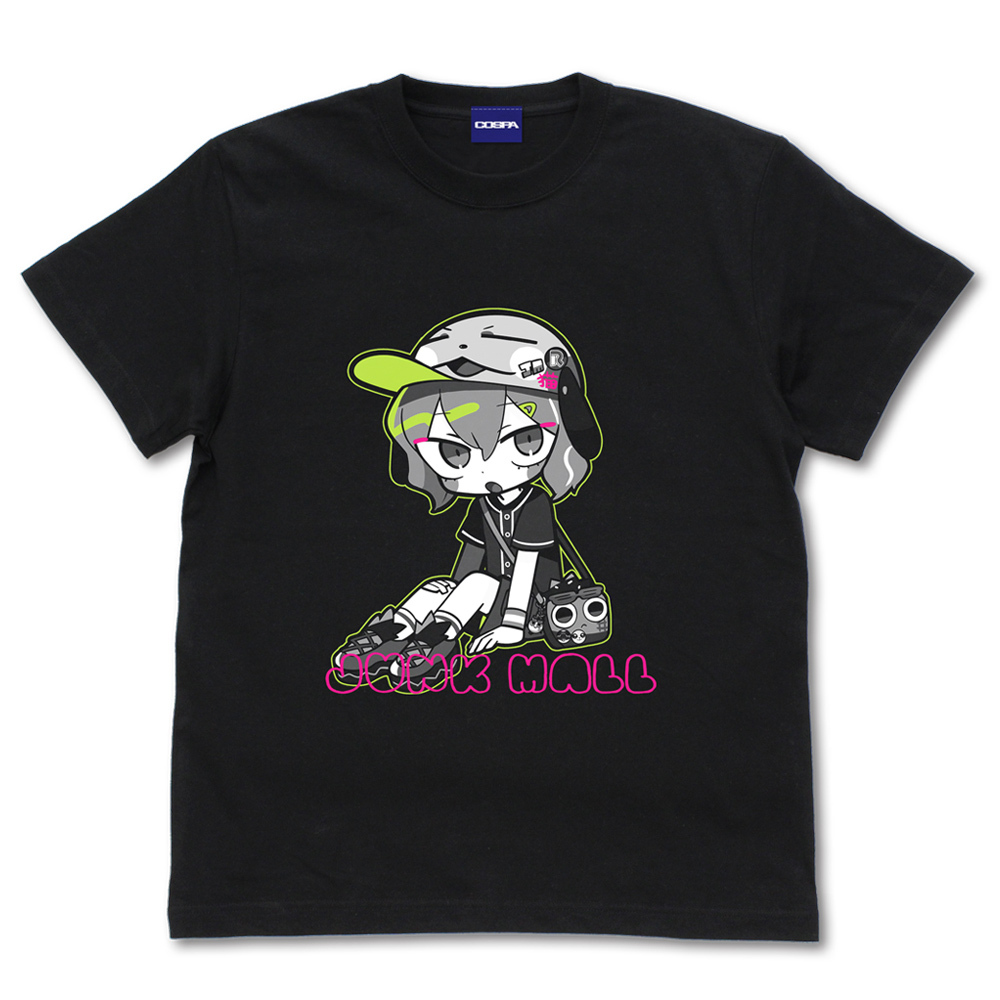 Cospa0701 ｼﾞｬﾝｸﾓｰﾙ 描き下ろしﾆｺ Tｼｬﾂ/黑色