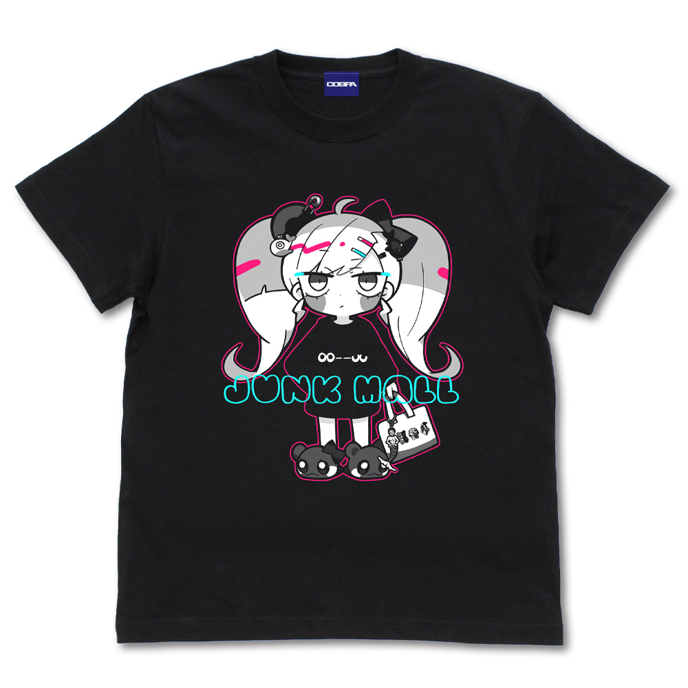 Cospa0701 ｼﾞｬﾝｸﾓｰﾙ 描き下ろしﾗﾋﾞ Tｼｬﾂ/黑色